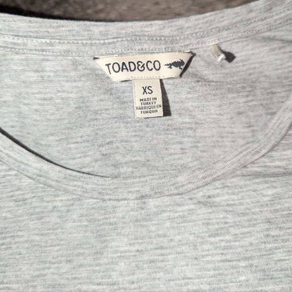 Toad&Co Samba Flutter Long Sleeve Shirt Grey Women's XS - Picture 3 of 8